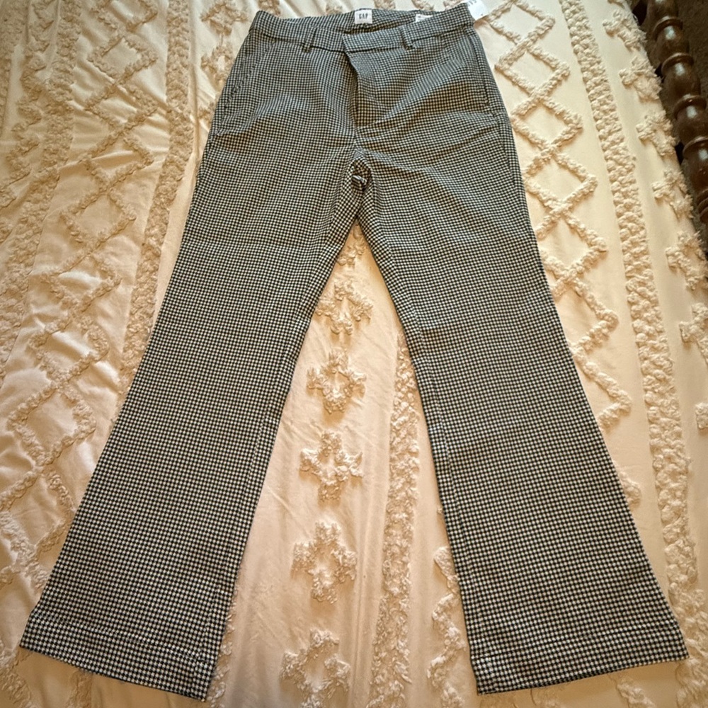 GAP Black and White Houndstooth Pants